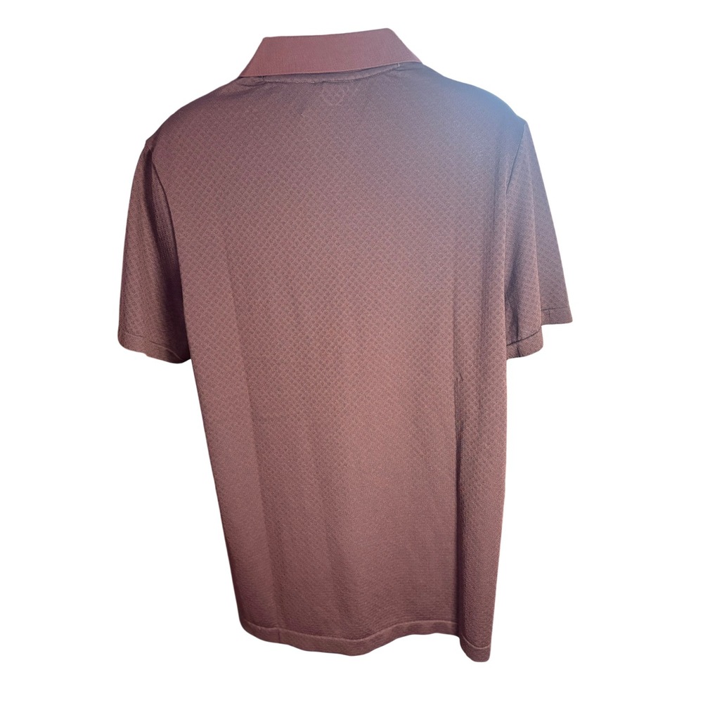 Adidas Go-To Primeknit Polo Shirt Performance Stretch Breathable Aurora Ruby M - Picture 3 of 9